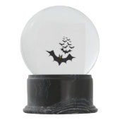 Vampir-Fledermäuse Schneekugel (Rückseite)