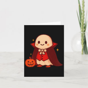 Vampir-Geister-Shirt Süßer Dracula Halloween-Kürbi Karte