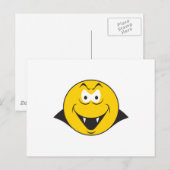 Vampir-Gesicht Postkarte (Vorne/Hinten)