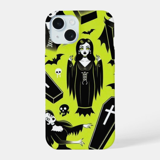 Vampir Ghule iPhone 15 Hülle (Rückseite)