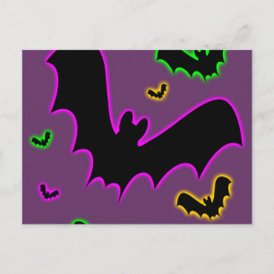 Vampir-Glüh-Bats Postkarte