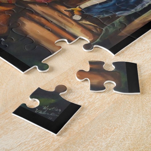 Vampir Goth Schwester-Fantasie-Kunst-Puzzlespiel Puzzle (Seite)