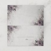 Vampir-Gotik-Blumen Platzkarte (Außenseite Aufgefaltet)