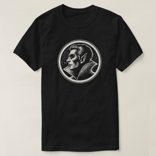 Vampir Grusel Horror Goth T-Shirt (Design vorne)