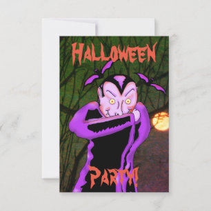 Vampir-Halloween-Party-Einladung Einladung