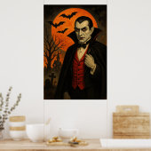 Vampir Halloween Poster (Küche)