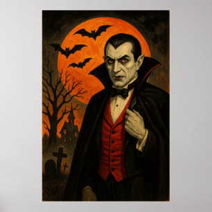 Vampir Halloween Poster