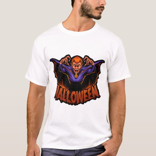 Vampir Halloween T-Shirt Halloween (Vorderseite)