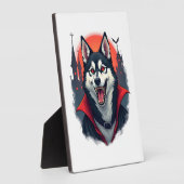 Vampir-Husky-Biss Fotoplatte (Seite)