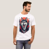Vampir-Husky-Biss T-Shirt (Vorne ganz)