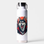 Vampir-Husky-Biss Trinkflasche (Vorne)