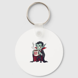 Vampir-Kaffeeliebhaber � Grusel-Latte-Shirt Schlüsselanhänger