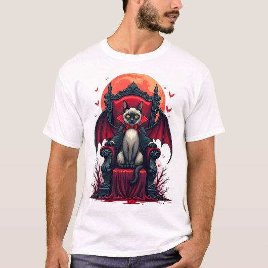 Vampir-Katze Lord T-Shirt (Vorderseite)