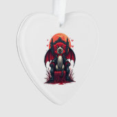 Vampir-Katzenlord Ornament (Vorderseite)