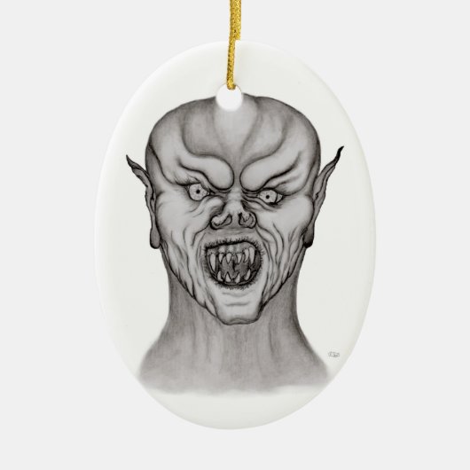 Vampir Keramikornament (Vorne)