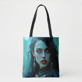 Vampir Königin: Dunkle Anziehung Kunst Tasche (Vorderseite)