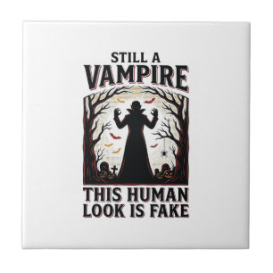 Vampir-Kostüm-Shirt Lustiges Halloween-Mensch-Verk Fliese