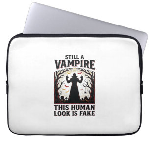 Vampir-Kostüm-Shirt Lustiges Halloween-Mensch-Verk Laptopschutzhülle