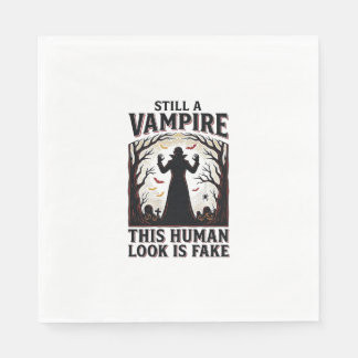 Vampir-Kostüm-Shirt Lustiges Halloween-Mensch-Verk Serviette