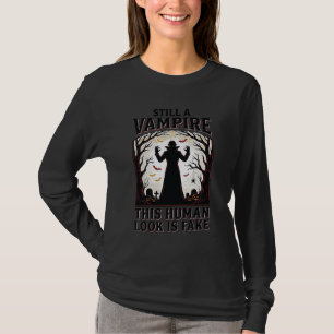 Vampir-Kostüm-Shirt Lustiges Halloween-Mensch-Verk T-Shirt