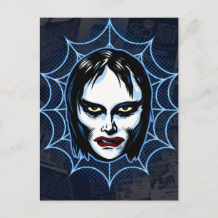 Vampir-Mädchen Vintage 1960er Jahre Monster-Maske Postkarte