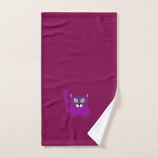 Vampir-Miau-Handtuch Handtuch (Handtuch)