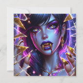 Vampir mit Gold Fangs Halloween-Party (Vorderseite)