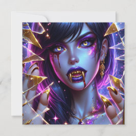 Vampir mit Gold Fangs Halloween-Party