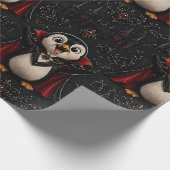Vampir-Pinguin-Geschenkpapier Geburtstage Weihnach Geschenkpapier (Ecke)