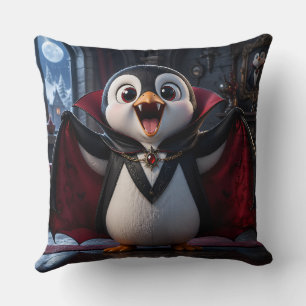 Vampir Pinguin/großes Kissen