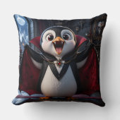 Vampir Pinguin/großes Kissen (Vorderseite)