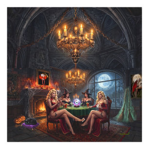 Vampir-Poker-Mädchen wollen einfach nur Spaß haben Fotodruck