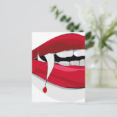Vampir Postkarte (Stehend Vorderseite)