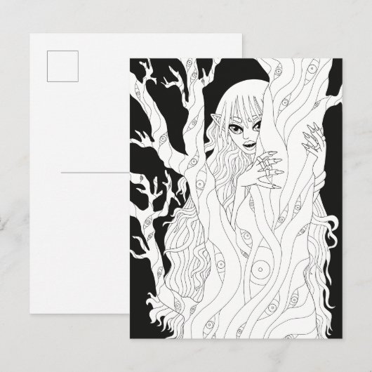 Vampir Postkarte (Vorne/Hinten)