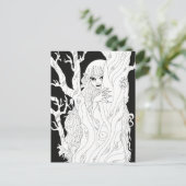 Vampir Postkarte (Stehend Vorderseite)