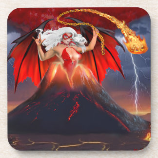 Vampir-Rebellin: Vulkan-Escape Getränkeuntersetzer