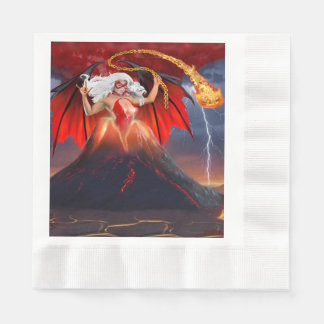 Vampir-Rebellin: Vulkanausbruch Serviette