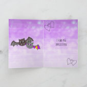 Vampir, Romantisches Halloween UNRESISTIBLE Karte (Innenseite)