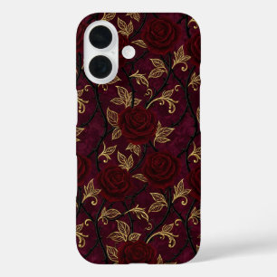 Vampir-Rosengarten-Muster-Handyhülle iPhone 16 Hülle