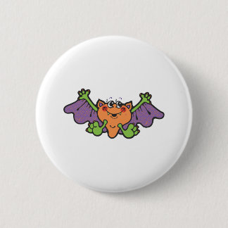 Vampir-Schläger für niedlichen Cartoon Button
