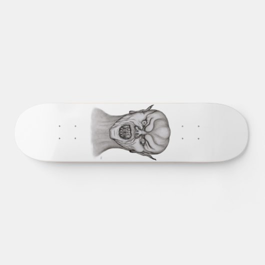 Vampir Schwarzweiß-Design Skateboard (Horizontal)