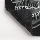Vampir skull Schwarzweiß-Design Mousepad (Ecke)