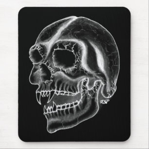 Vampir skull Schwarzweiß-Design Mousepad