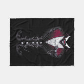 Vampir-Smoking lustiger Halloween-Kostüm Fleecedecke (Vorderseite (Horizontal))