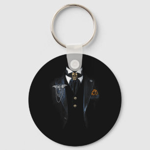 Vampir-Smoking lustiger Halloween-Kostüm Schlüsselanhänger