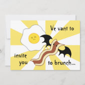 Vampir-Speck und alberner Eibrunch Einladung (Vorderseite)