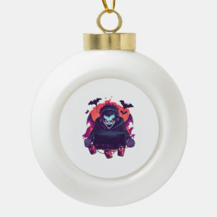 Vampir-Spieler Keramik Kugel-Ornament