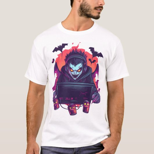Vampir-Spieler T-Shirt (Vorderseite)