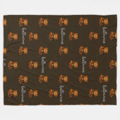 Vampir-Teddy-Halloween-Decke Fleecedecke (Vorderseite (Horizontal))