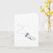 Vampir-Tintenfisch im Schnee Karte (Gelbe Blume)